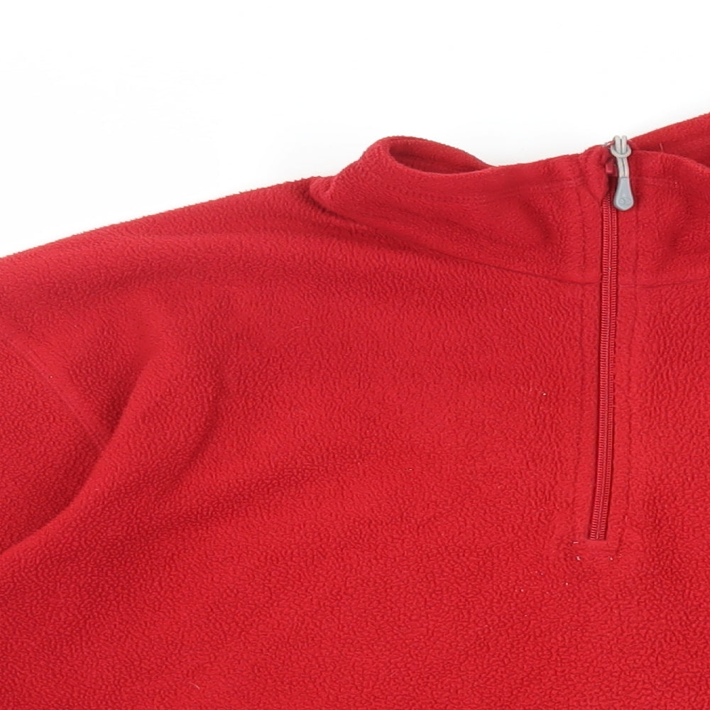 Regatta Mens Red Polyester Pullover Sweatshirt Size L - Logo Vintage