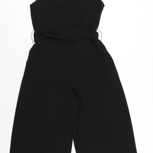 Warehouse Womens Black Polyester Jumpsuit One-Piece Size 12 L22 in Zip