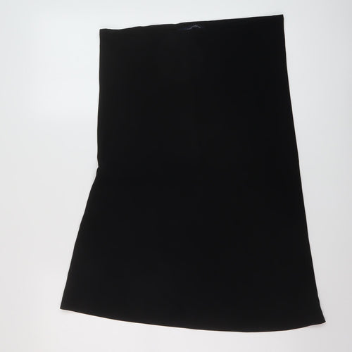 French Connection Womens Black Polyester A-Line Skirt Size 10