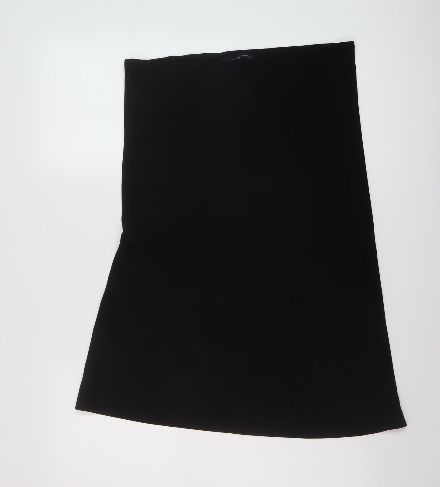 French Connection Womens Black Polyester A-Line Skirt Size 10