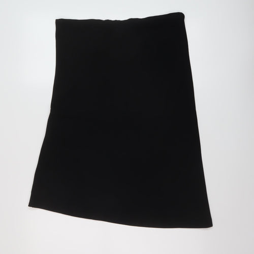 French Connection Womens Black Polyester A-Line Skirt Size 10