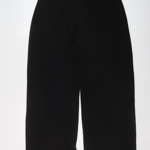 PRETTYLITTLETHING Womens Black Polyester Trousers Size 16 L30 in Regular