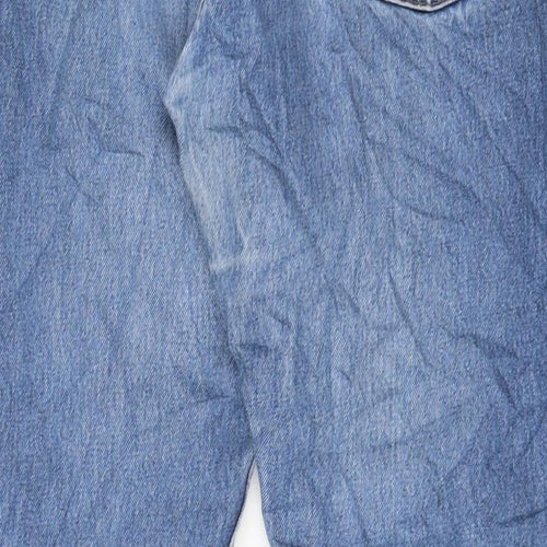 Levi's Mens Blue Cotton Straight Jeans Size 36 in L32 in Regular Button