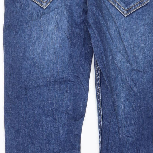 NEXT Mens Blue Cotton Skinny Jeans Size 30 in L33 in Regular Zip - Long Leg