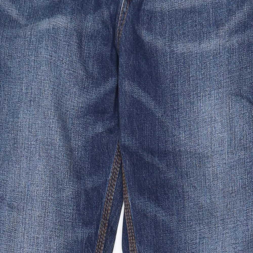 Ben Sherman Mens Blue Cotton Bootcut Jeans Size 36 in L34 in Regular Zip - Long Leg