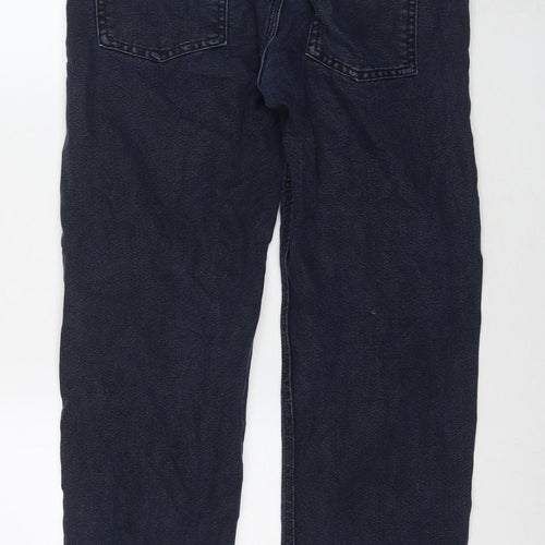 H&M Mens Blue Cotton Straight Jeans Size 30 in L32 in Regular Zip