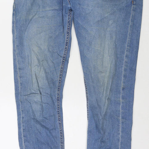 NEXT Mens Blue Cotton Skinny Jeans Size 30 in L30 in Regular Zip