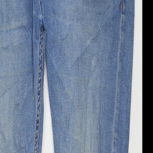 NEXT Mens Blue Cotton Skinny Jeans Size 30 in L30 in Regular Zip