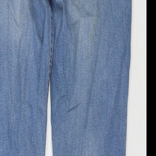 NEXT Mens Blue Cotton Skinny Jeans Size 30 in L30 in Regular Zip