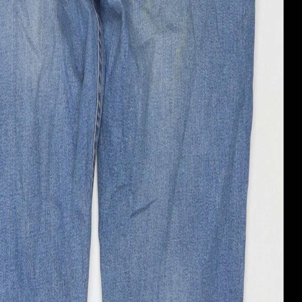 NEXT Mens Blue Cotton Skinny Jeans Size 30 in L30 in Regular Zip