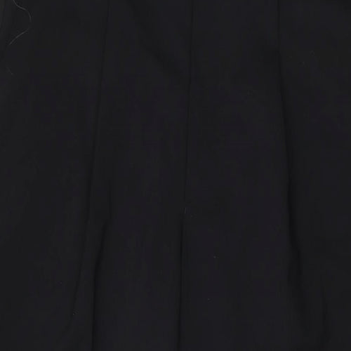 Taylor & Wright Mens Black Wool Trousers Size 36 in L31 in Regular Zip