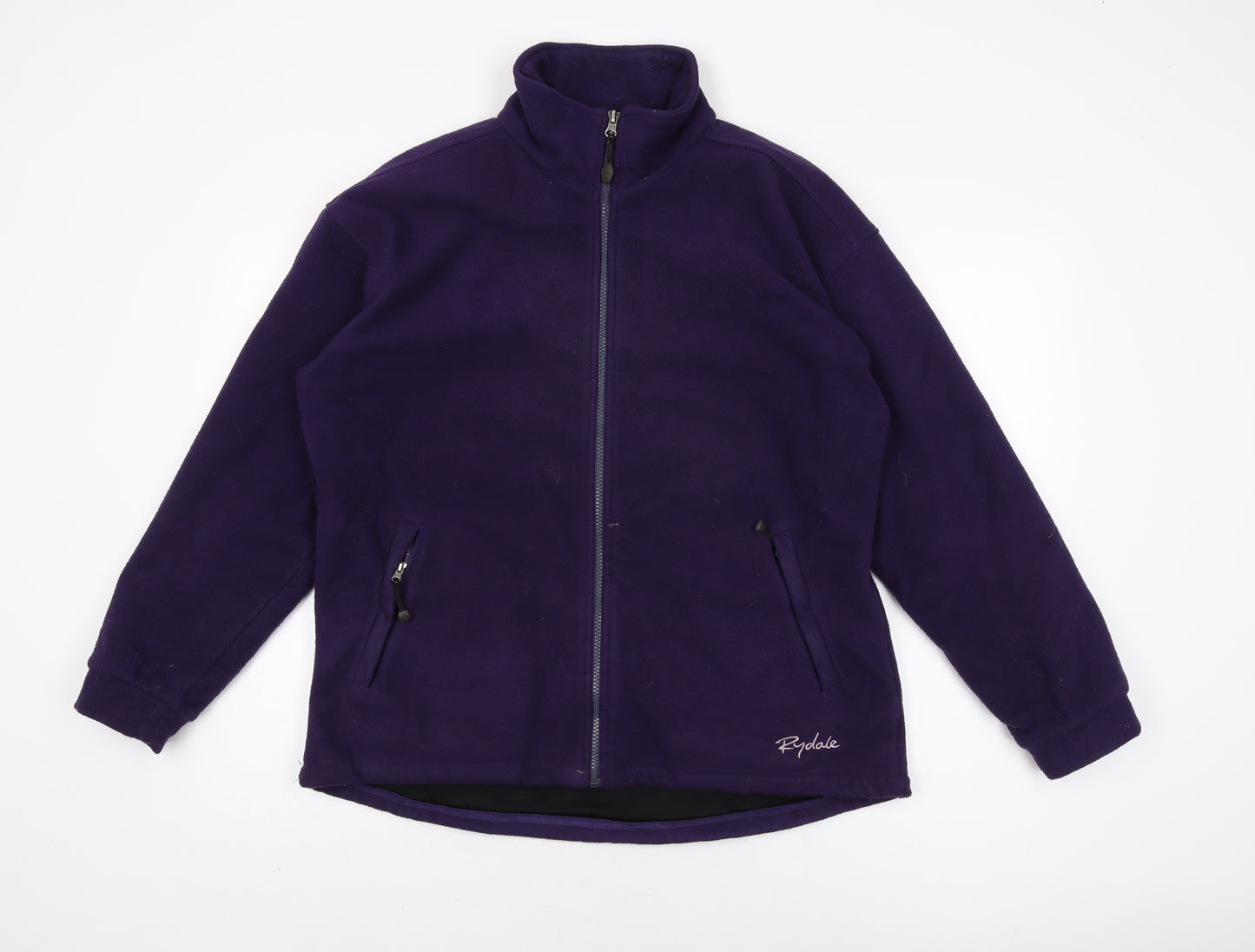 Rydale Womens Purple Polyester Full Zip Sweatshirt Size M Zip