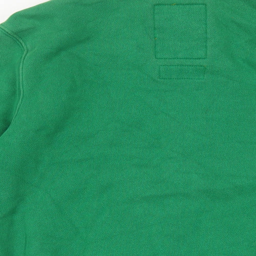 Abercrombie & Fitch Mens Green Cotton Full Zip Sweatshirt Size S - Logo Vintage