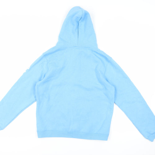 Saltrock Girls Blue Cotton Full Zip Hoodie Size 13 Years Zip - Logo Pockets