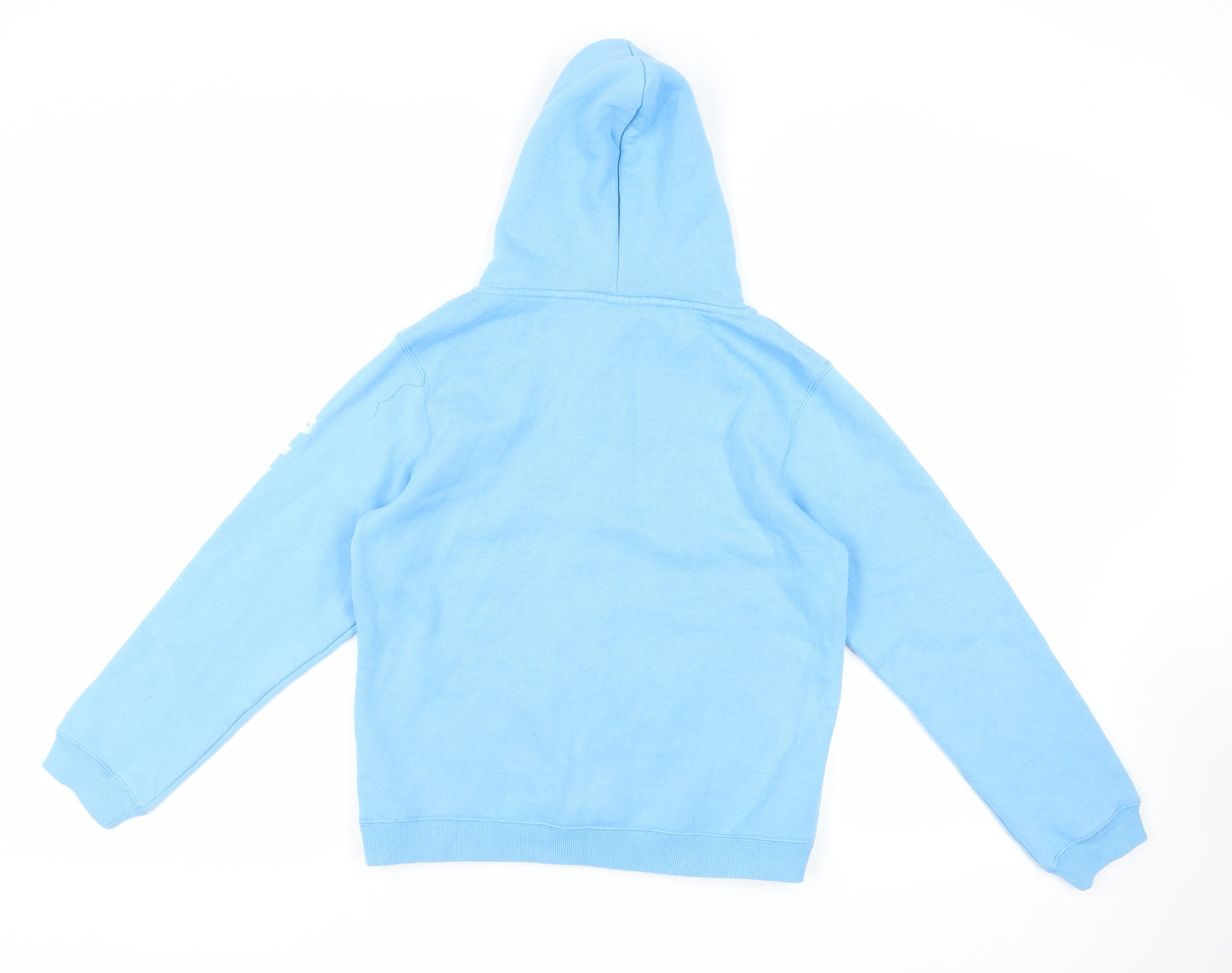 Saltrock Girls Blue Cotton Full Zip Hoodie Size 13 Years Zip - Logo Pockets