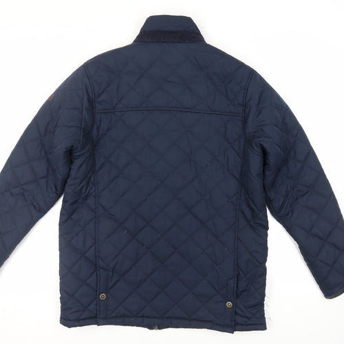 Regatta Mens Blue Quilted Jacket Size L Zip - Logo