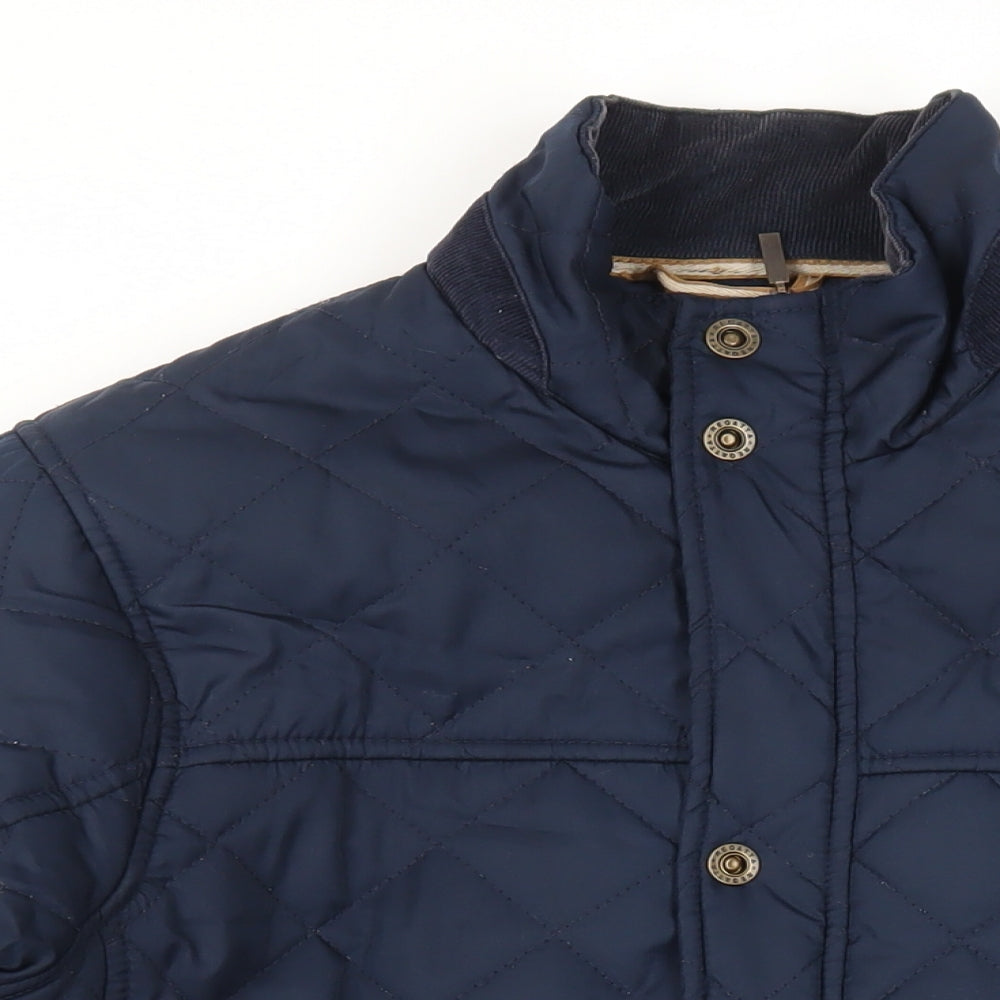 Regatta Mens Blue Quilted Jacket Size L Zip - Logo