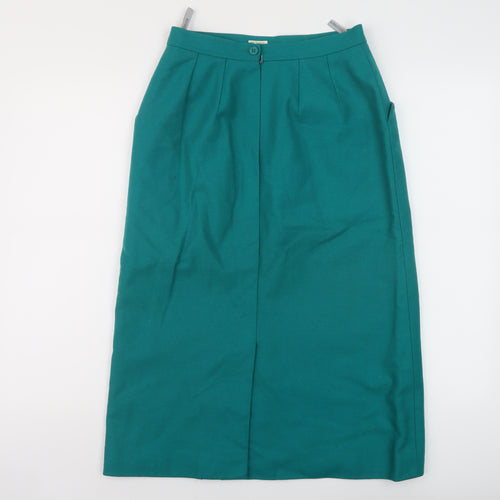 Windmoor Womens Green Wool Straight & Pencil Skirt Size 12 Zip