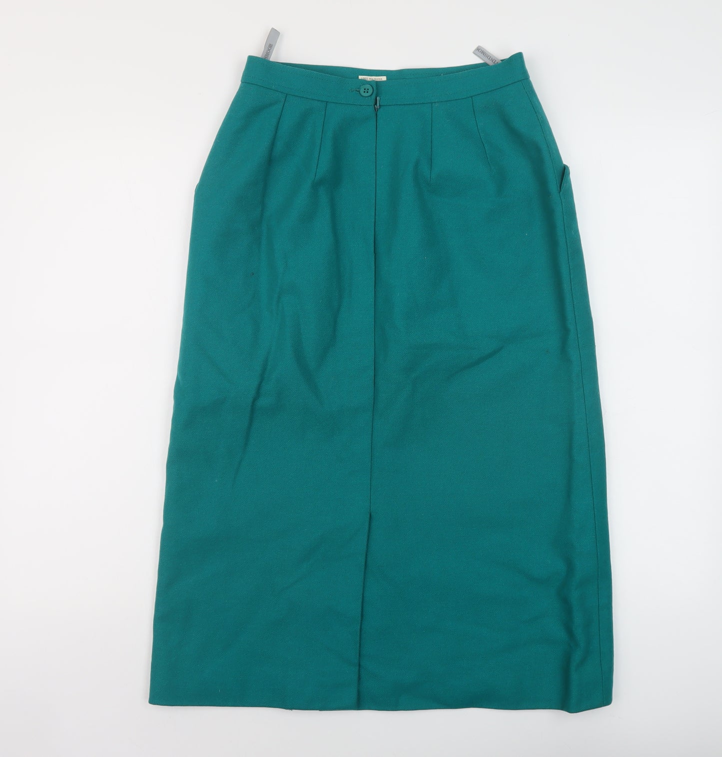 Windmoor Womens Green Wool Straight & Pencil Skirt Size 12 Zip