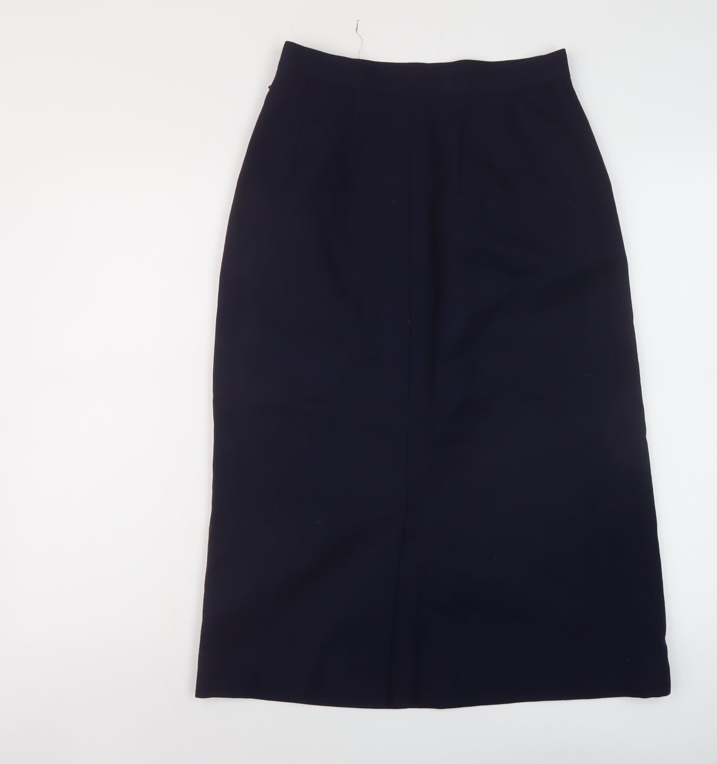 Windsmoor Womens Blue Wool Straight & Pencil Skirt Size 12 Zip