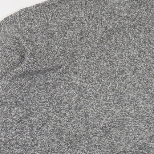 Maine Mens Grey Crew Neck Cotton Pullover Jumper Size L Long Sleeve