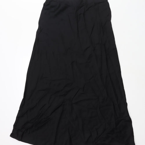 Marks and Spencer Womens Black Polyester A-Line Skirt Size 10