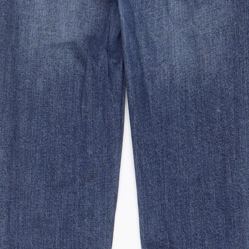 Denim & Co. Mens Blue Cotton Straight Jeans Size 30 in L32 in Slim Zip