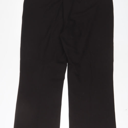 Per Una Womens Brown Polyester Trousers Size 18 L29 in Regular Hook & Eye - Pockets