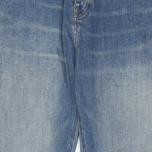 NEXT Mens Blue Cotton Straight Jeans Size 36 in L29 in Regular Button - Short Leg