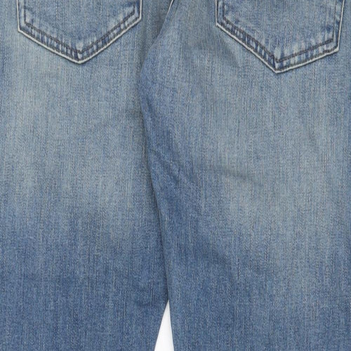 NEXT Mens Blue Cotton Straight Jeans Size 36 in L29 in Regular Button - Short Leg