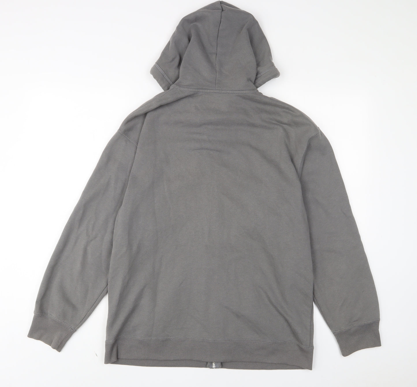 Hollister Mens Grey Cotton Full Zip Hoodie Size S