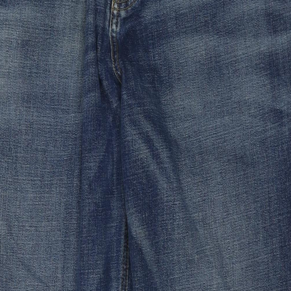 NEXT Mens Blue Cotton Straight Jeans Size 36 in L31 in Regular Zip