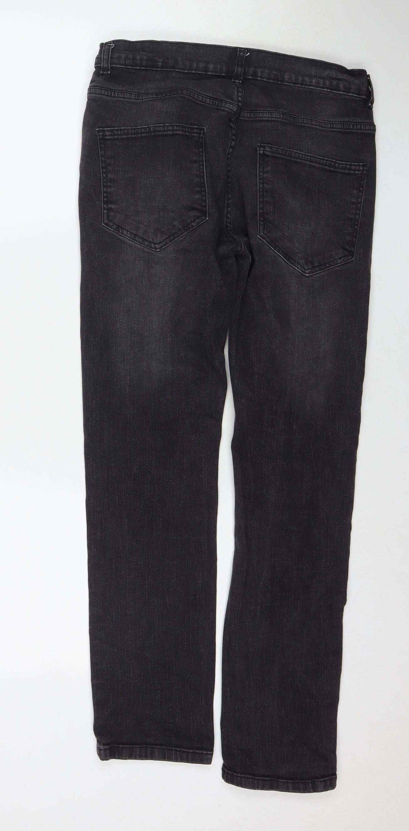 Denim & Co. Mens Black Cotton Skinny Jeans Size 30 in L30 in Regular Zip