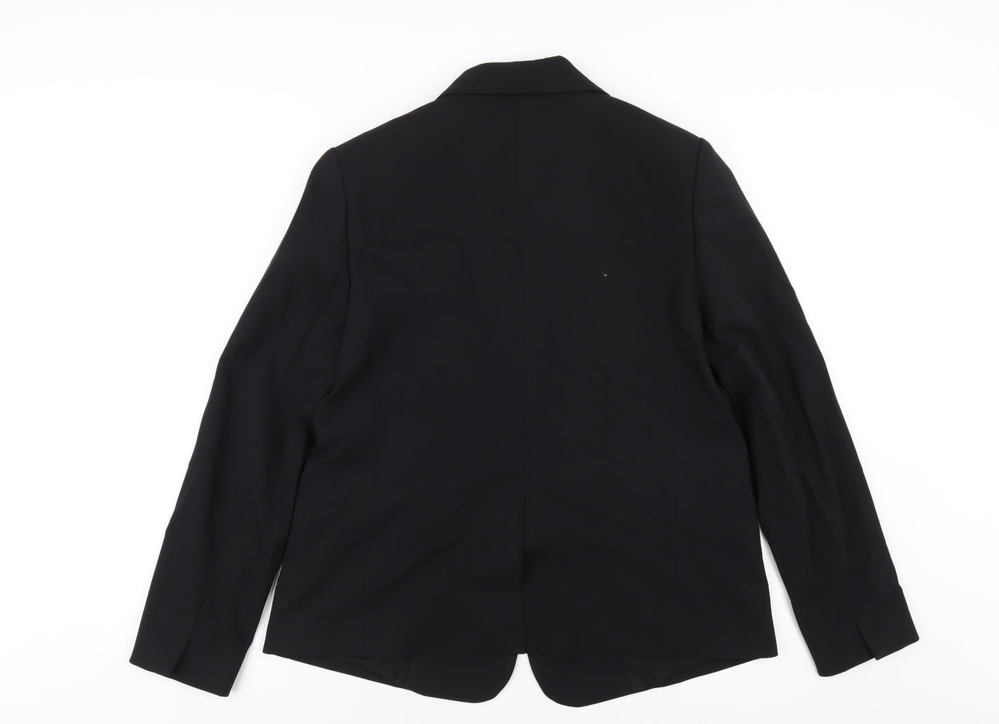 Marks and Spencer Womens Black Polyester Jacket Blazer Size 14