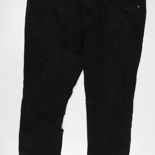 NEXT Mens Black Cotton Blend Skinny Jeans Size 36 in L28 in Slim Zip