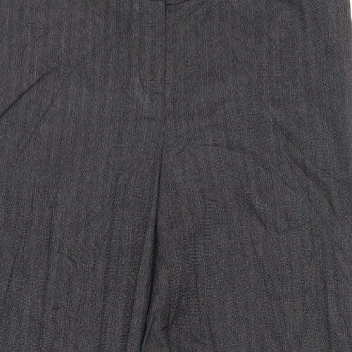 NEXT Womens Grey Polyester Dress Pants Trousers Size 14 L30 in Regular Zip