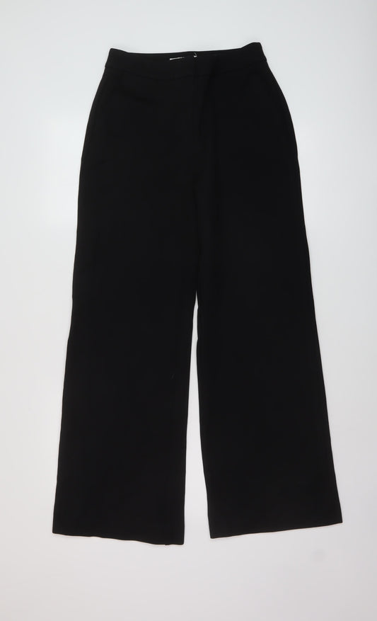 Boden Womens Black Viscose Trousers Size 10 L30 in Regular Hook & Eye