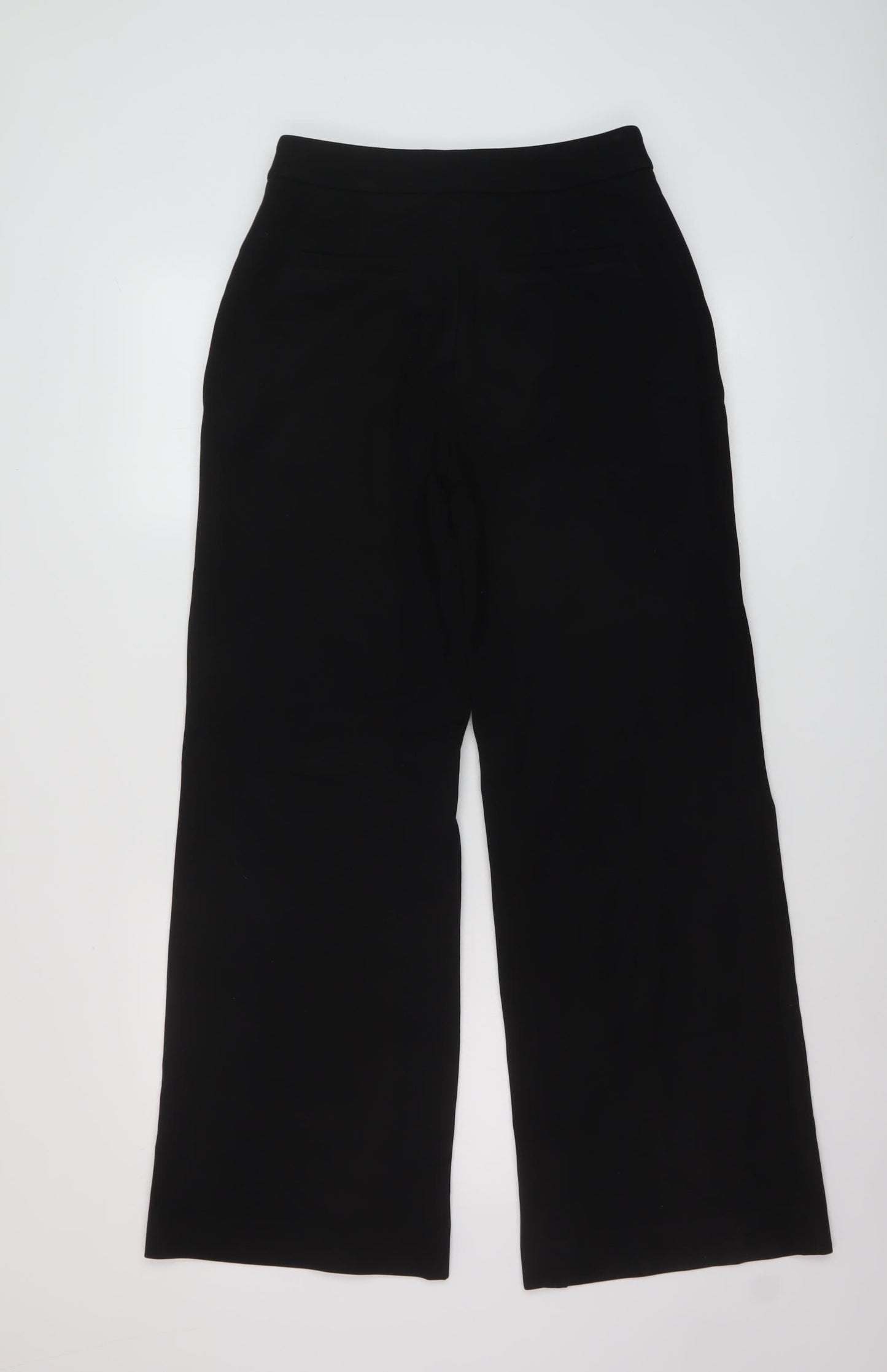 Boden Womens Black Viscose Trousers Size 10 L30 in Regular Hook & Eye