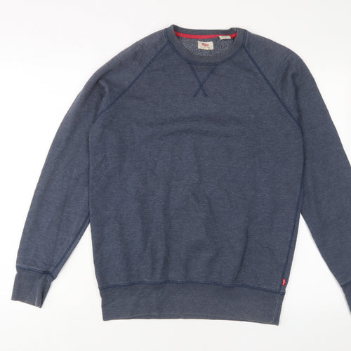 Levi's Mens Blue Cotton Pullover Sweatshirt Size S