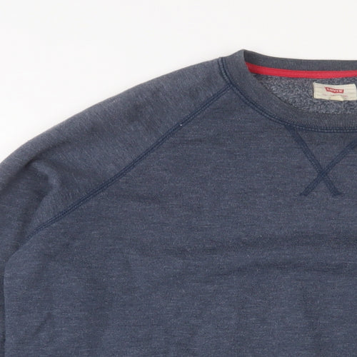 Levi's Mens Blue Cotton Pullover Sweatshirt Size S