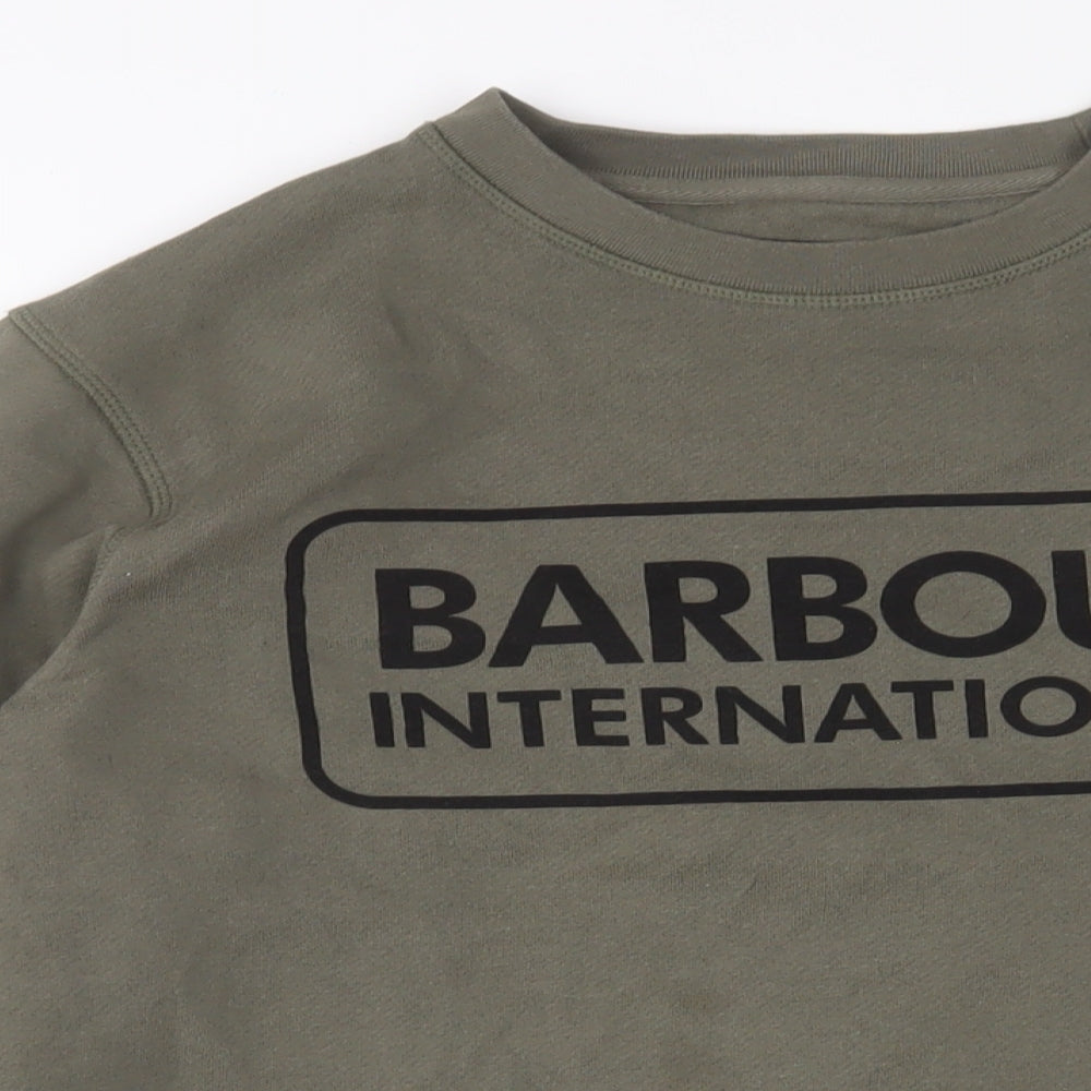 Barbour Mens Green Cotton Pullover Sweatshirt Size L