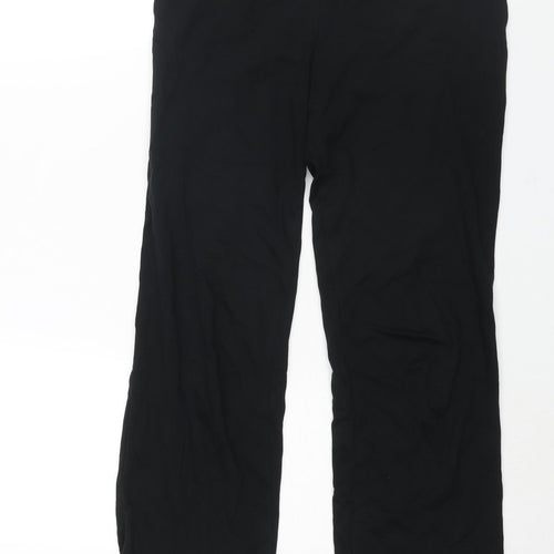 Marks and Spencer Womens Black Viscose Trousers Size 10 L27 in Regular