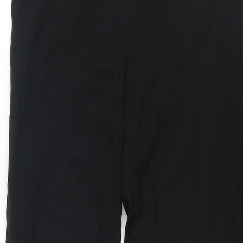 Marks and Spencer Womens Black Viscose Trousers Size 10 L27 in Regular