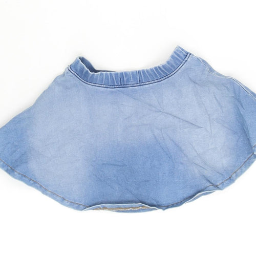 Blue Seven Girls Blue Cotton Flare Skirt Size 2-3 Years Regular