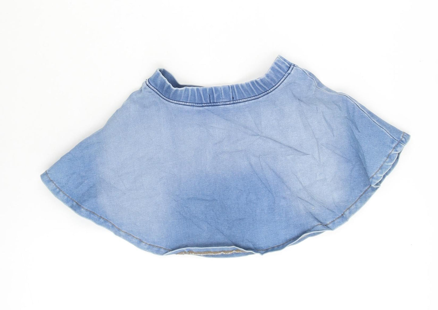 Blue Seven Girls Blue Cotton Flare Skirt Size 2-3 Years Regular