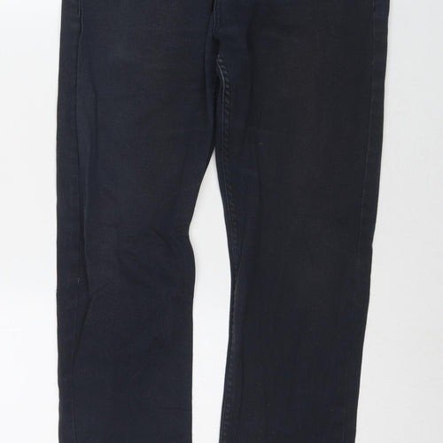 Denim & Co. Mens Blue Cotton Straight Jeans Size 30 in L32 in Regular Zip