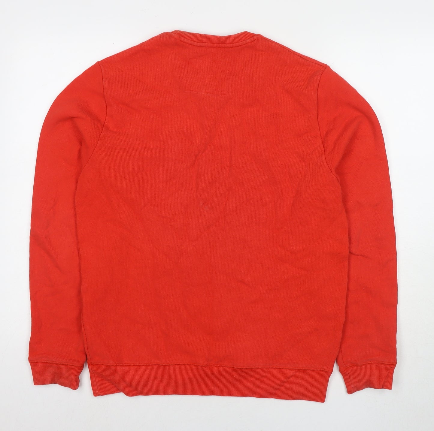 Jack Wills Mens Red Cotton Pullover Sweatshirt Size S - Logo