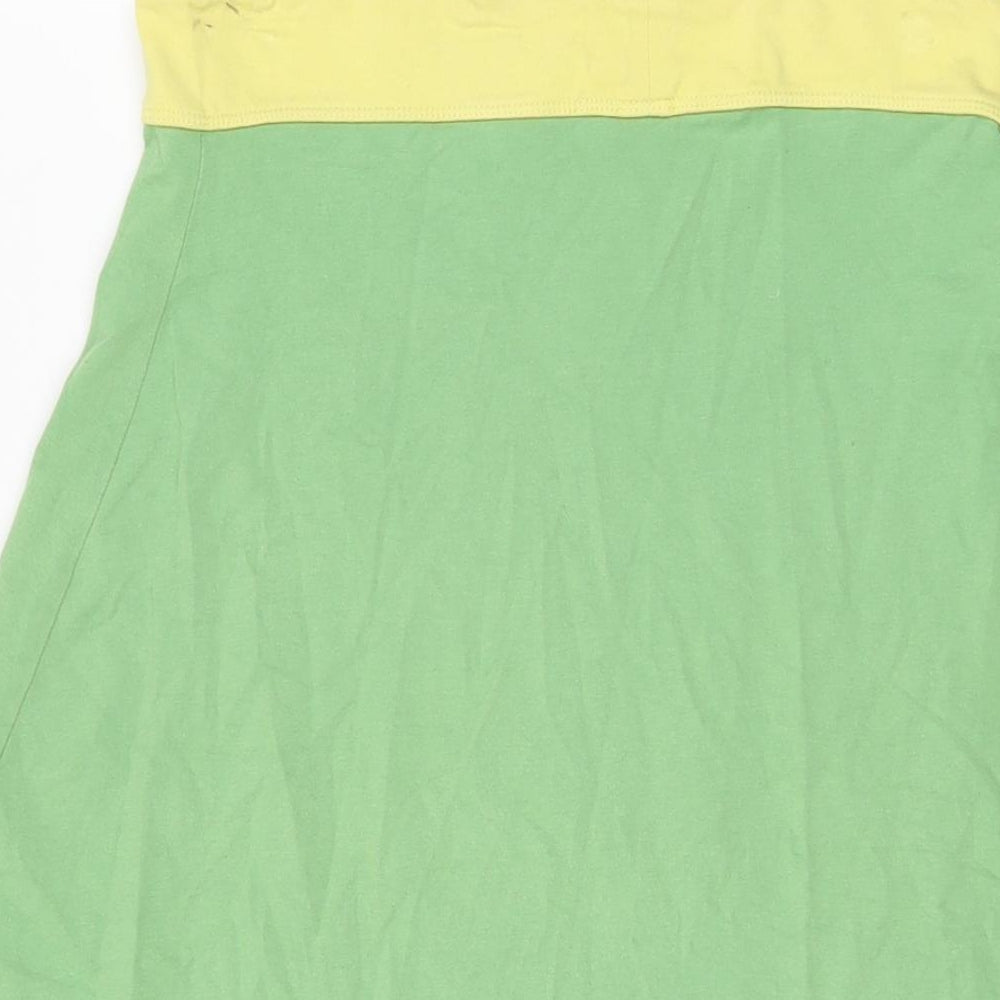 Seasalt Womens Green Cotton Swing Skirt Size 8 Drawstring