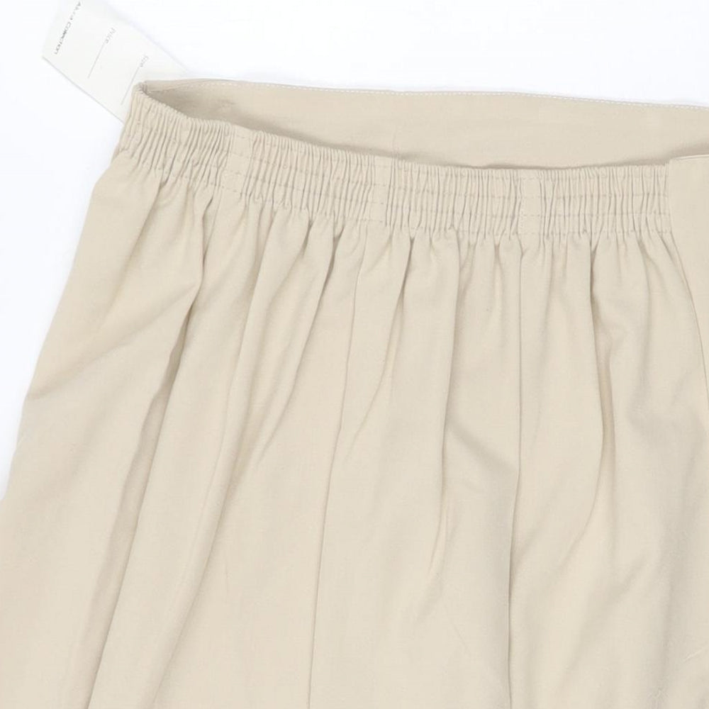 ALLURA Womens Beige Polyester Swing Skirt Size 20