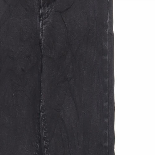 Zara Womens Black Cotton Skinny Jeans Size 10 L29 in Regular Zip